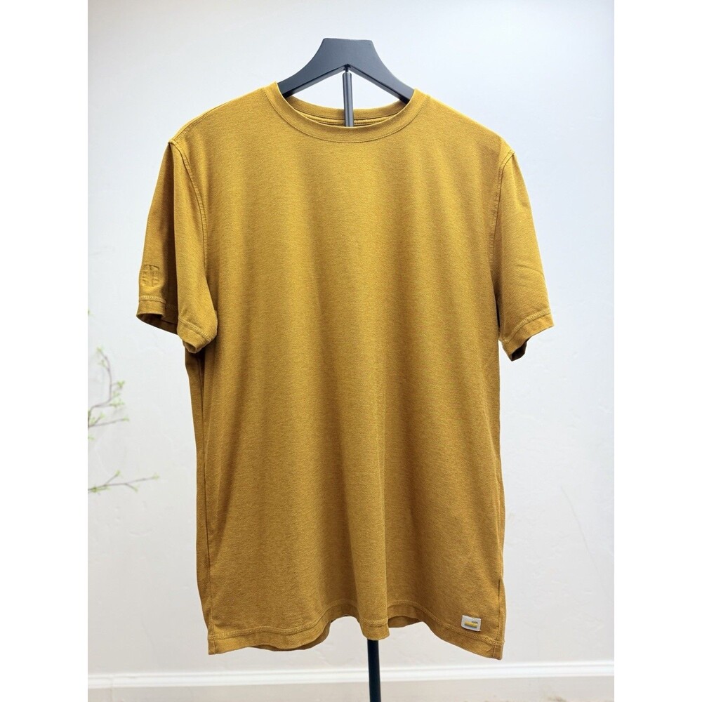 Vuori Strato Tech Tee V126 Large Orange Heather Performance Short Sleeve Shirt